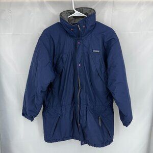 Patagonia Men XS DAS Parka Coat Vintage Blue Insulated Outdoor Jacket No Hood